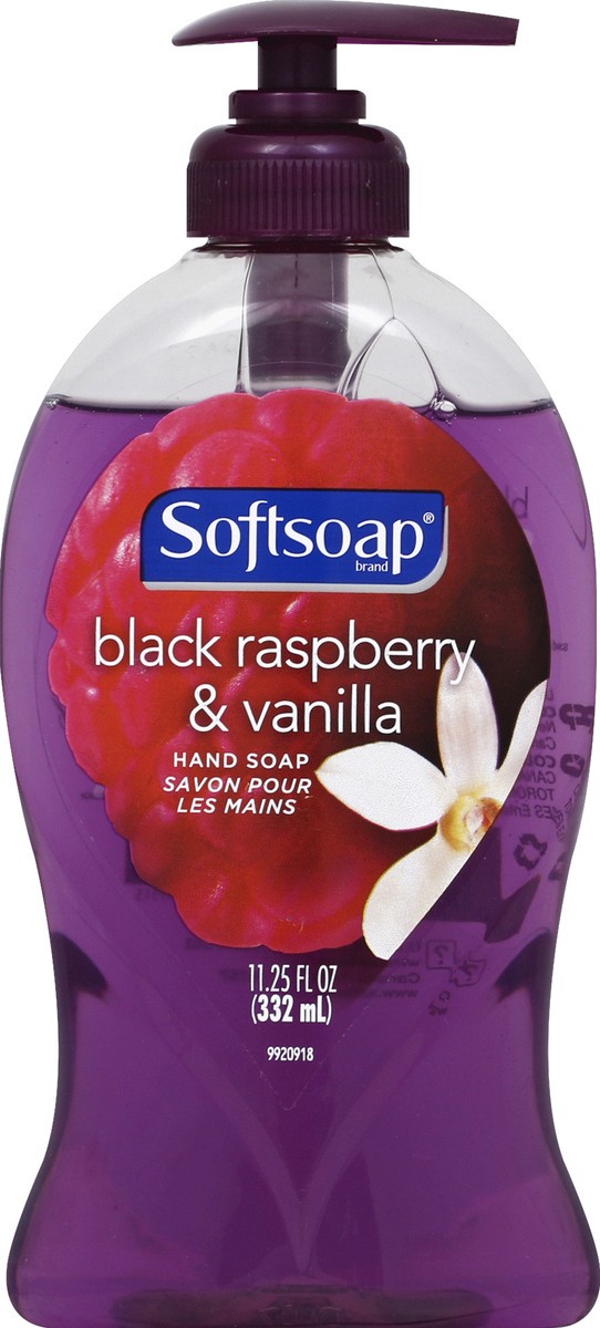 slide 5 of 6, Softsoap Black Raspberry And Vanilla Liquid Hand Soap, 11.25 fl oz