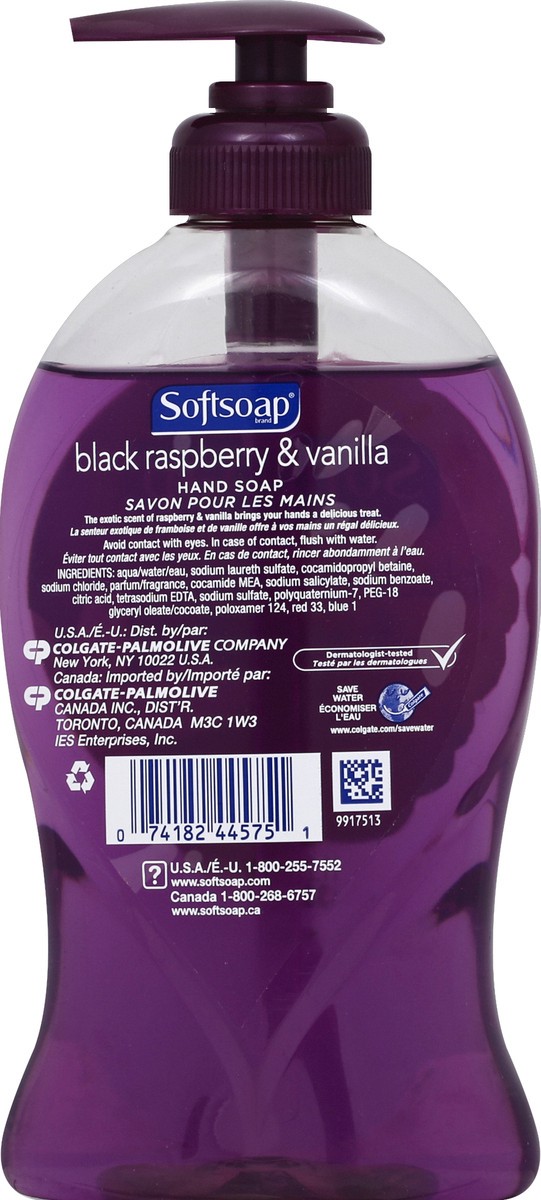 slide 6 of 6, Softsoap Black Raspberry And Vanilla Liquid Hand Soap, 11.25 fl oz