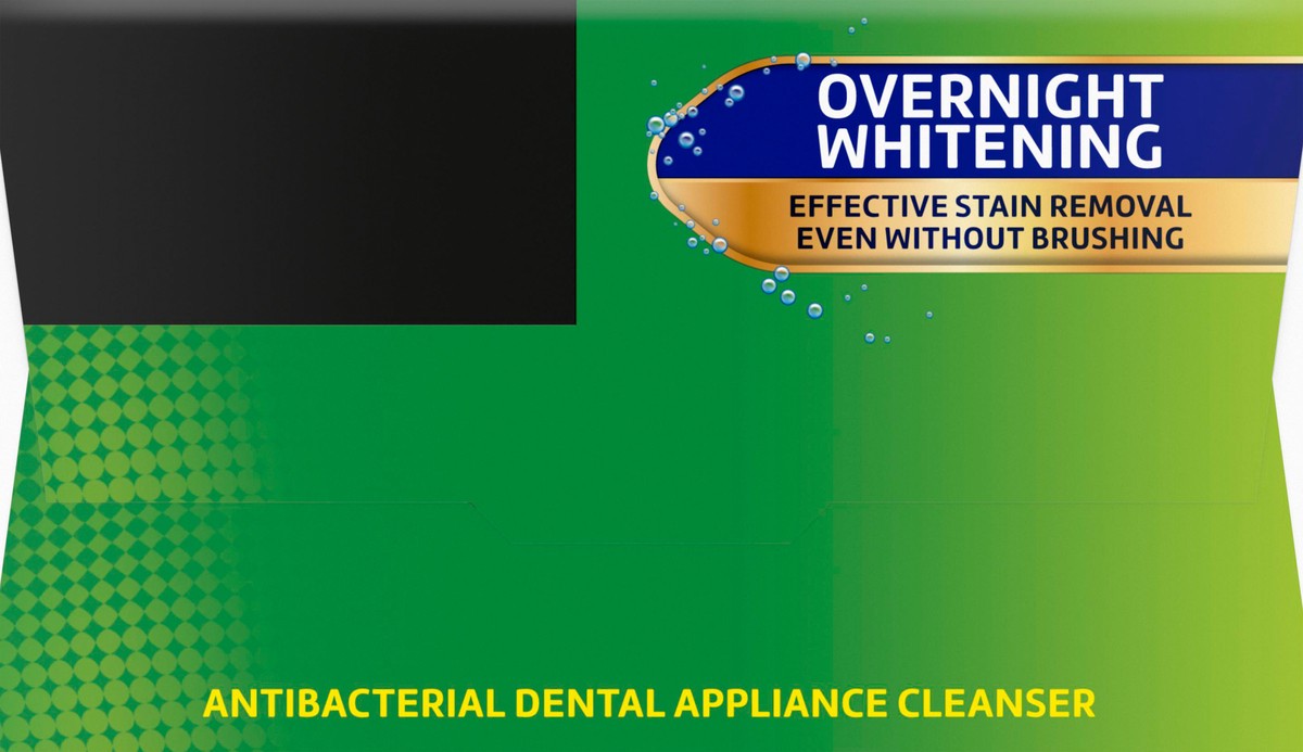 slide 6 of 12, Polident Overnight Whitening Denture Cleaner 60 Count, 60 ct