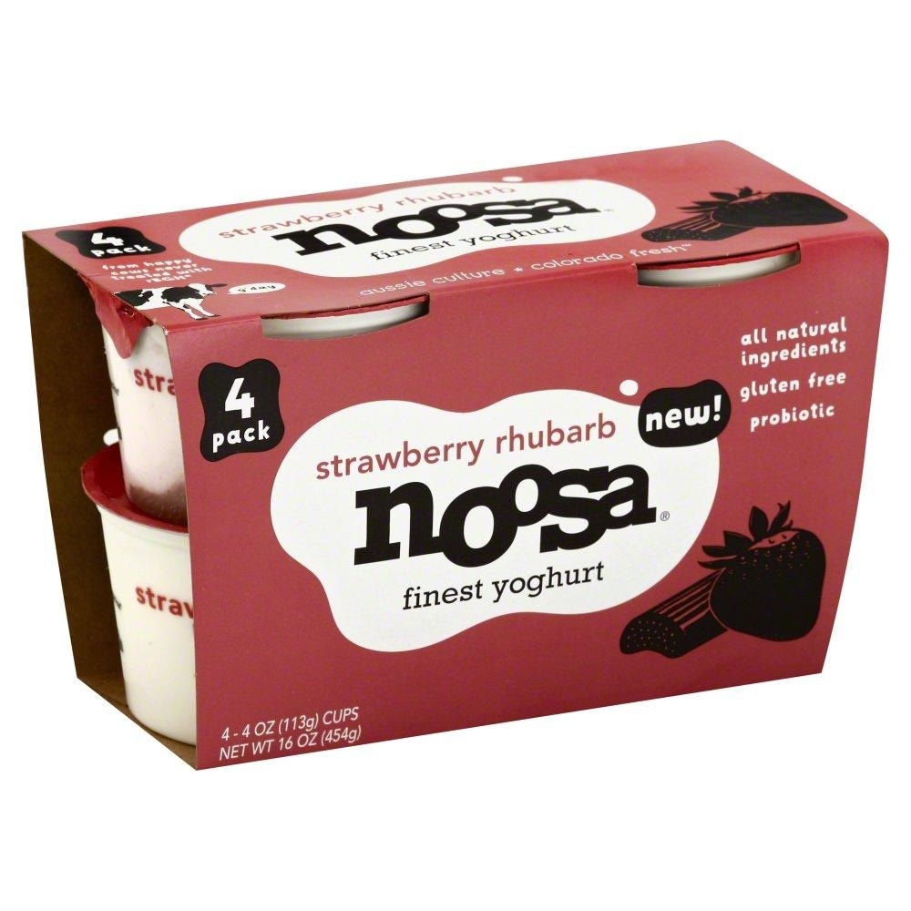 Noosa Strawberry Rhubarb Yoghurt 4 Count 4 ct; 4 oz Shipt