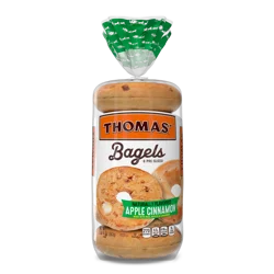 Thomas' Apple Cinnamon Bagel, 6 count, 20 oz