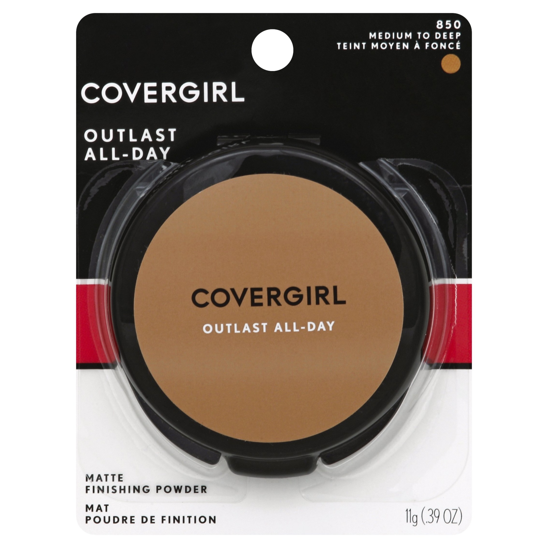 slide 1 of 7, Covergirl Outlast All-Day Matte Finishing Powder 850 Medium To Deep, 0.4 oz