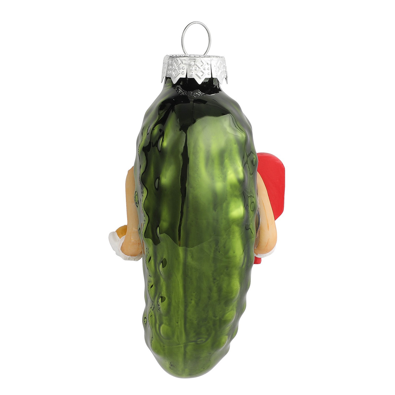 slide 3 of 3, 4" Pickle With Paddle Glass Ornament By Ashland, 4 in