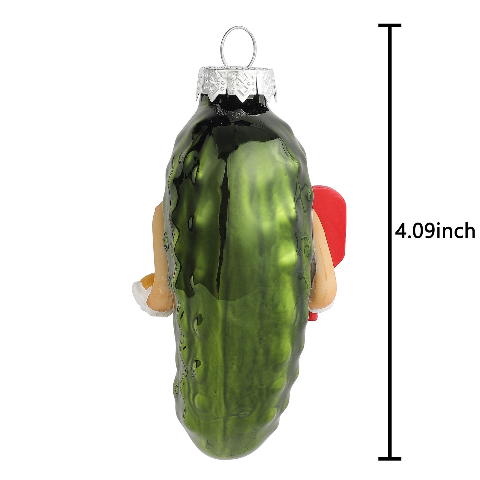 slide 2 of 3, 4" Pickle With Paddle Glass Ornament By Ashland, 4 in