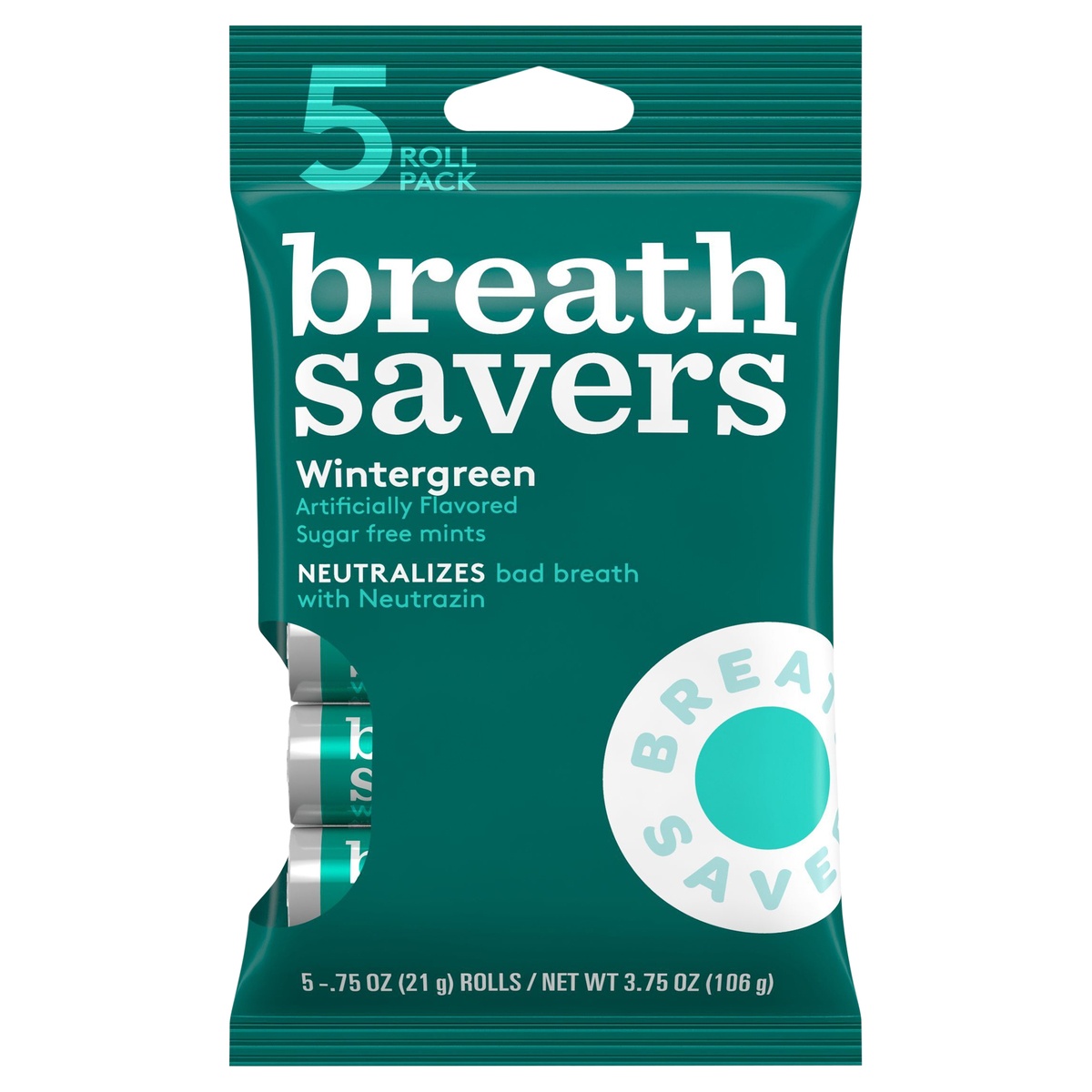slide 7 of 7, Breath Savers Wintergreen Sugar Free Mints, 3.75 oz