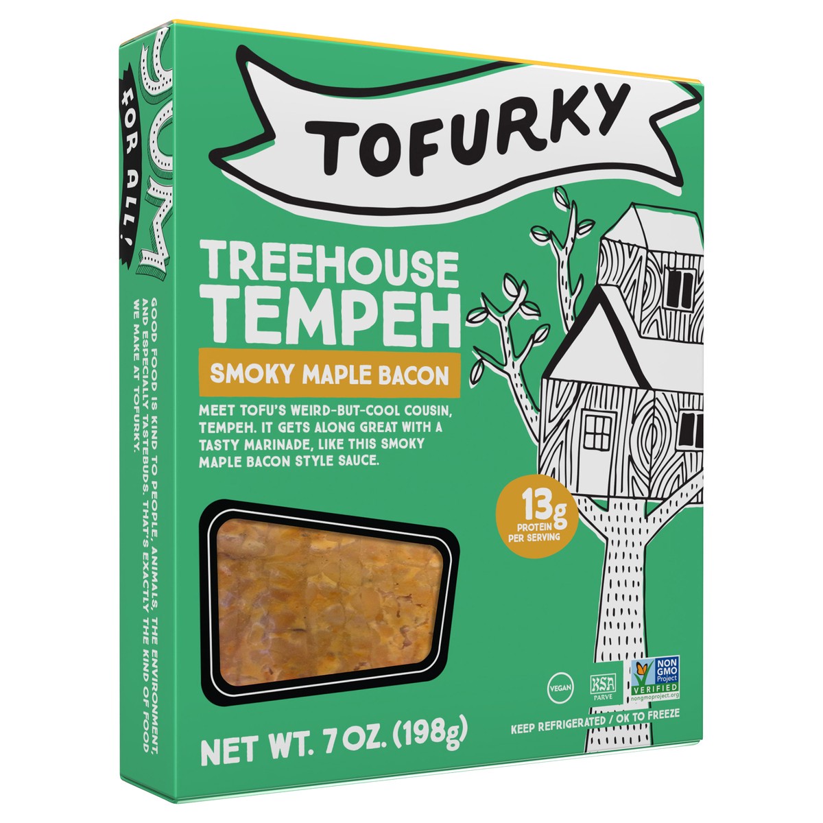 slide 2 of 6, Tofurky Smoky Maple Bacon Tempeh, 7 oz