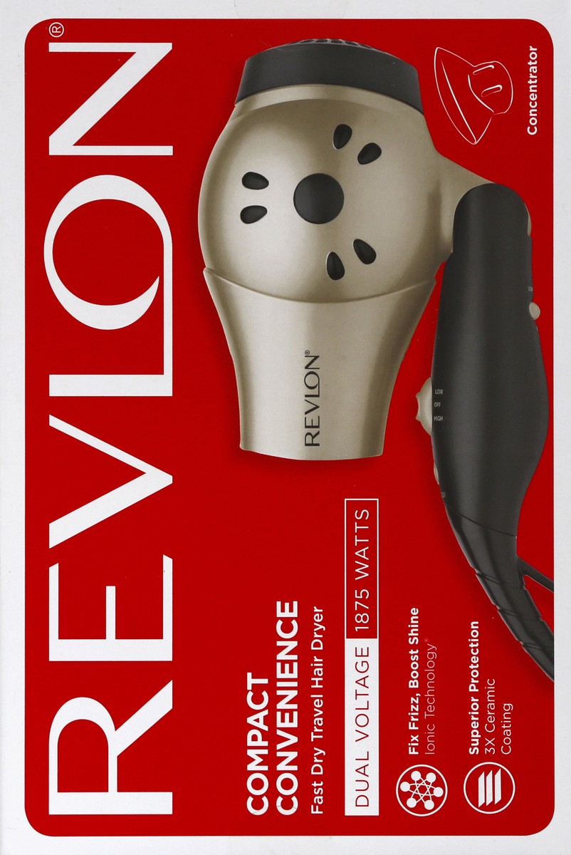 slide 6 of 9, Revlon Travel Hair Dryer 1 ea, 1 ct