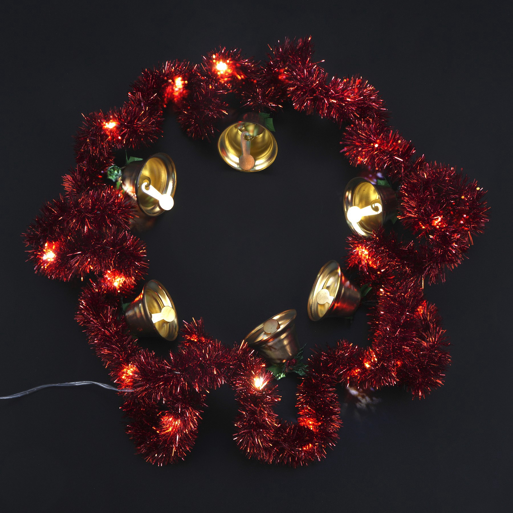 slide 2 of 2, 6ft. Gold Bells & Red Tinsel Led String Lights By Ashland, 5.9 ft