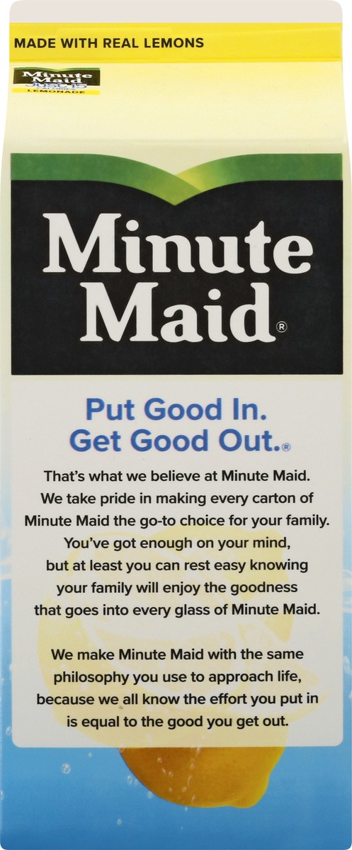 slide 9 of 9, Minute Maid Just 15 Calories, Lemonade Carton, 59 fl oz, 59 fl oz