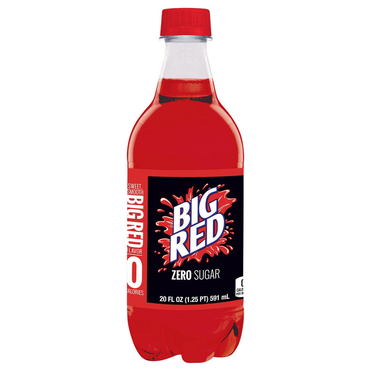 slide 8 of 11, Big Red Soda Zero, 20 fl oz bottle, 20 fl oz