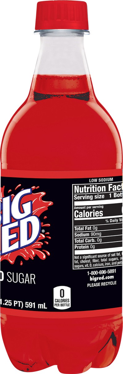 slide 4 of 11, Big Red Soda Zero, 20 fl oz bottle, 20 fl oz