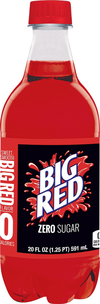 slide 6 of 11, Big Red Soda Zero, 20 fl oz bottle, 20 fl oz
