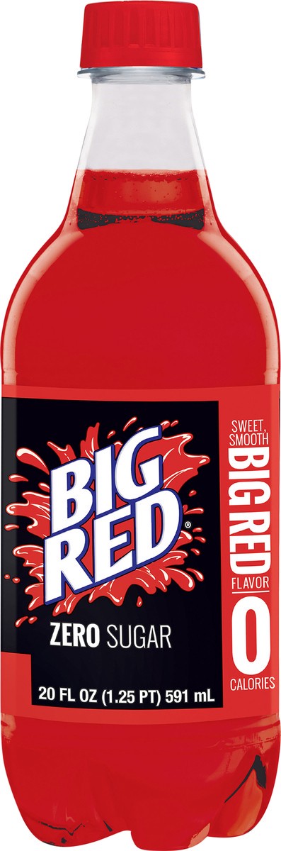 slide 5 of 11, Big Red Soda Zero, 20 fl oz bottle, 20 fl oz