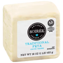 Hy-Vee Soiree Artisan Cheese Co. Chunk Cheese, Traditional Feta - 16 oz