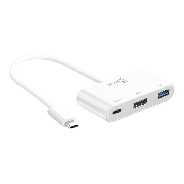 slide 5 of 7, J5Create Eco-Friendly Usb-C To Hdmi & Usb Adapter With Power Delivery, White, Jca379Ew, 1 ct