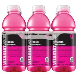 vitaminwater focus Bottles, 16.9 fl oz, 6 Pack