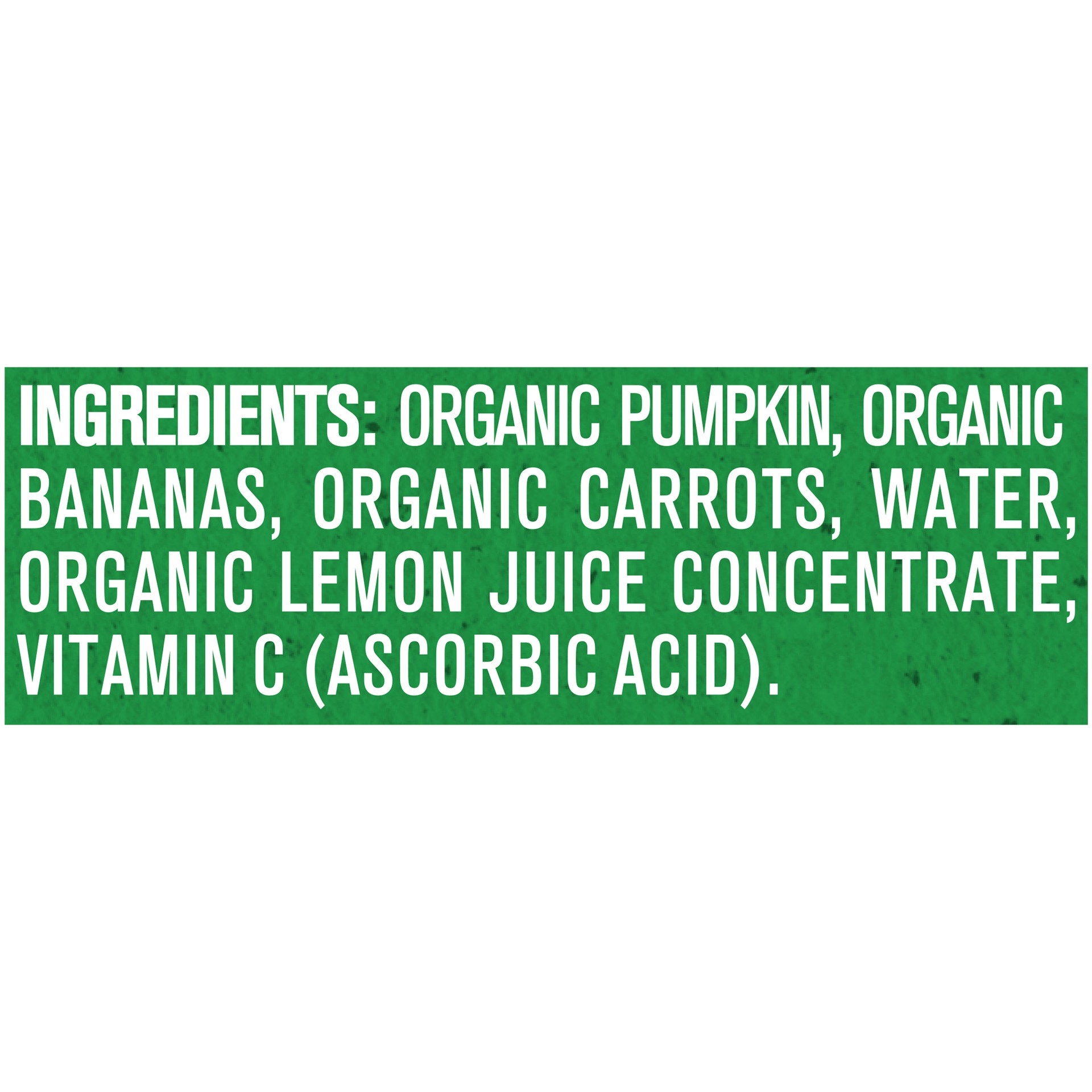 slide 4 of 5, Gerber 2nd Foods Organic Pumpkin Banana Carrot Baby Food, 3.5 Oz Pouch, 3.5 oz