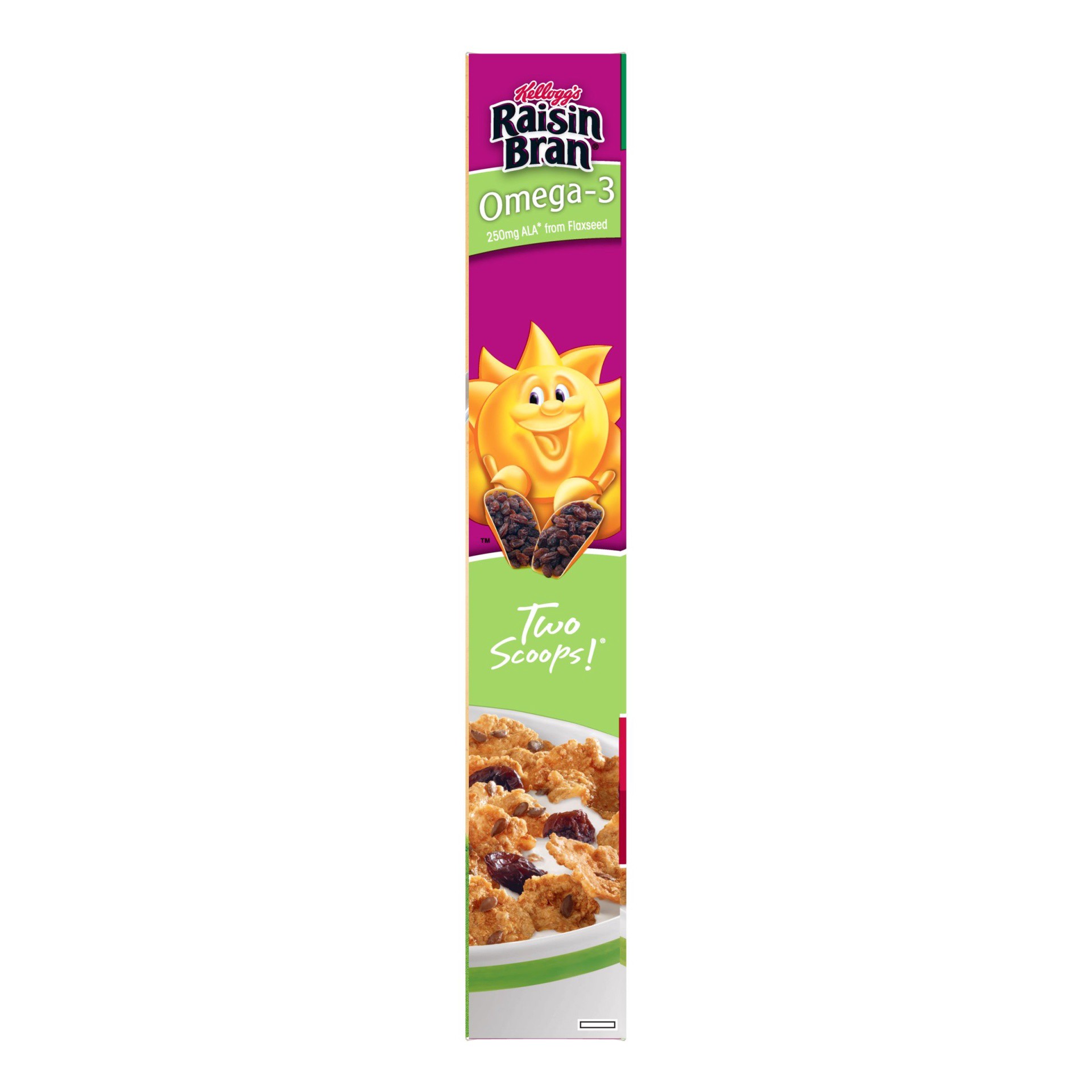 slide 5 of 7, Raisin Bran Breakfast Cereal Omega-3, 14.3 oz