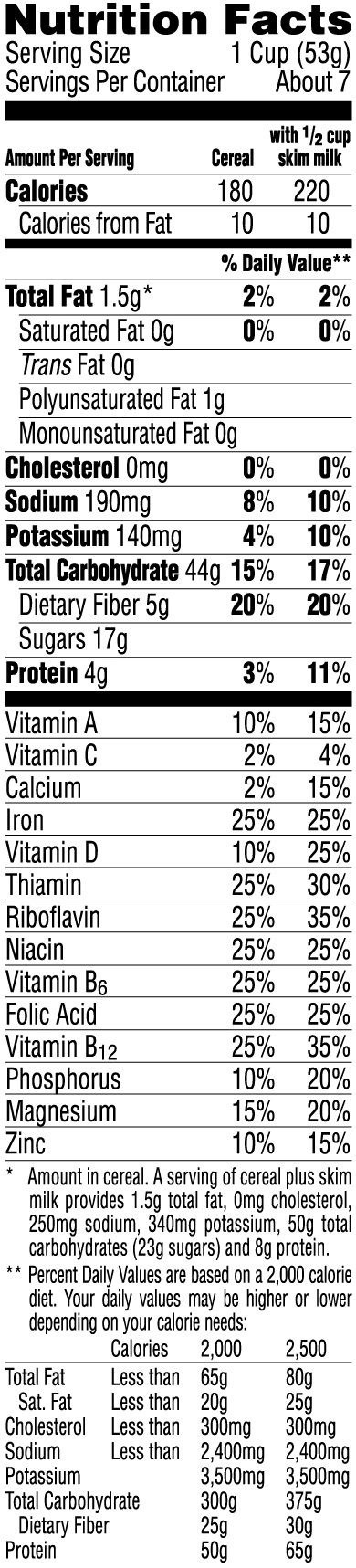 slide 7 of 7, Raisin Bran Breakfast Cereal Omega-3, 14.3 oz