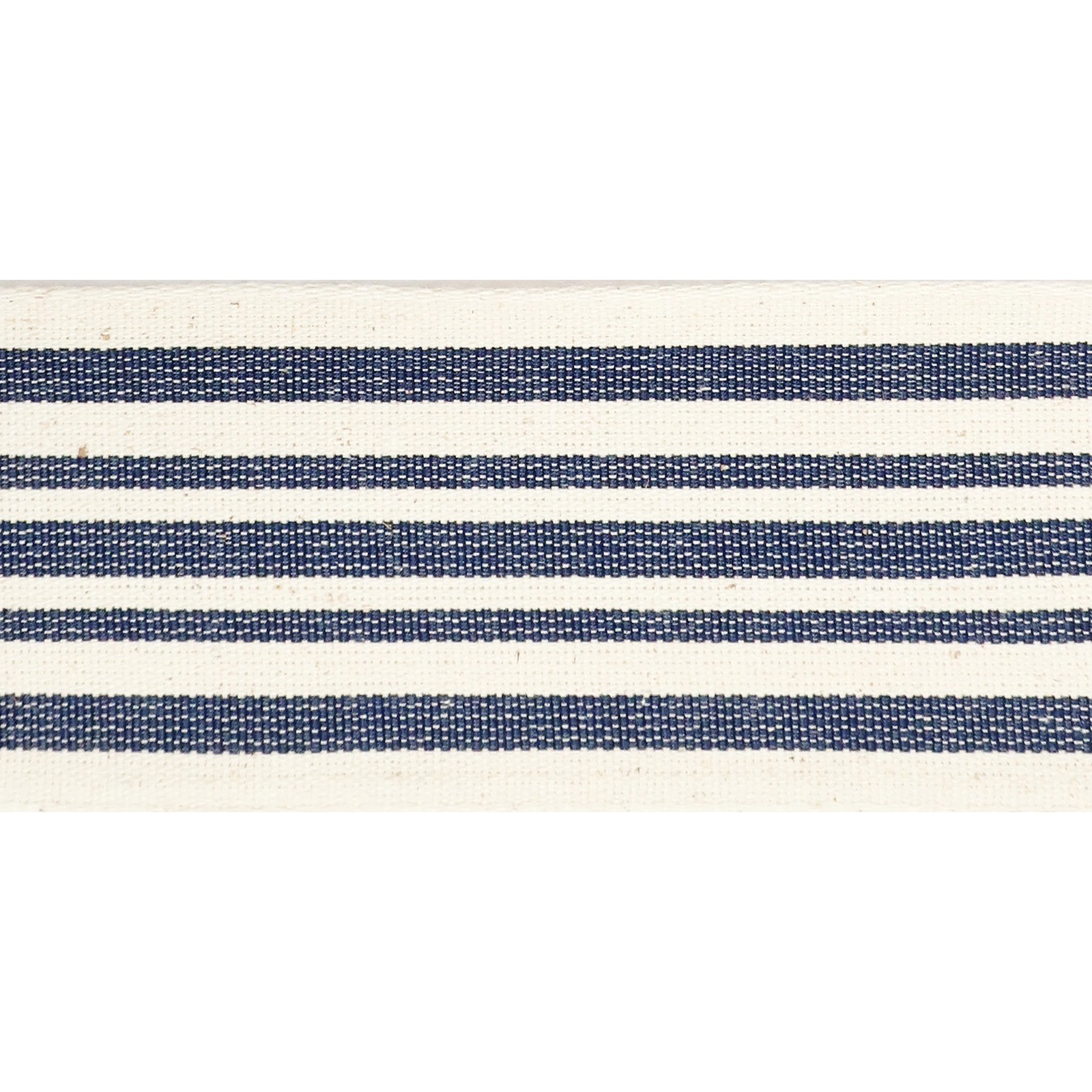 slide 3 of 4, 2.5" X 25ft. Faux Cotton Wired Striped Ribbon By Celebrate It Decor, 2.5 in x 25 ft