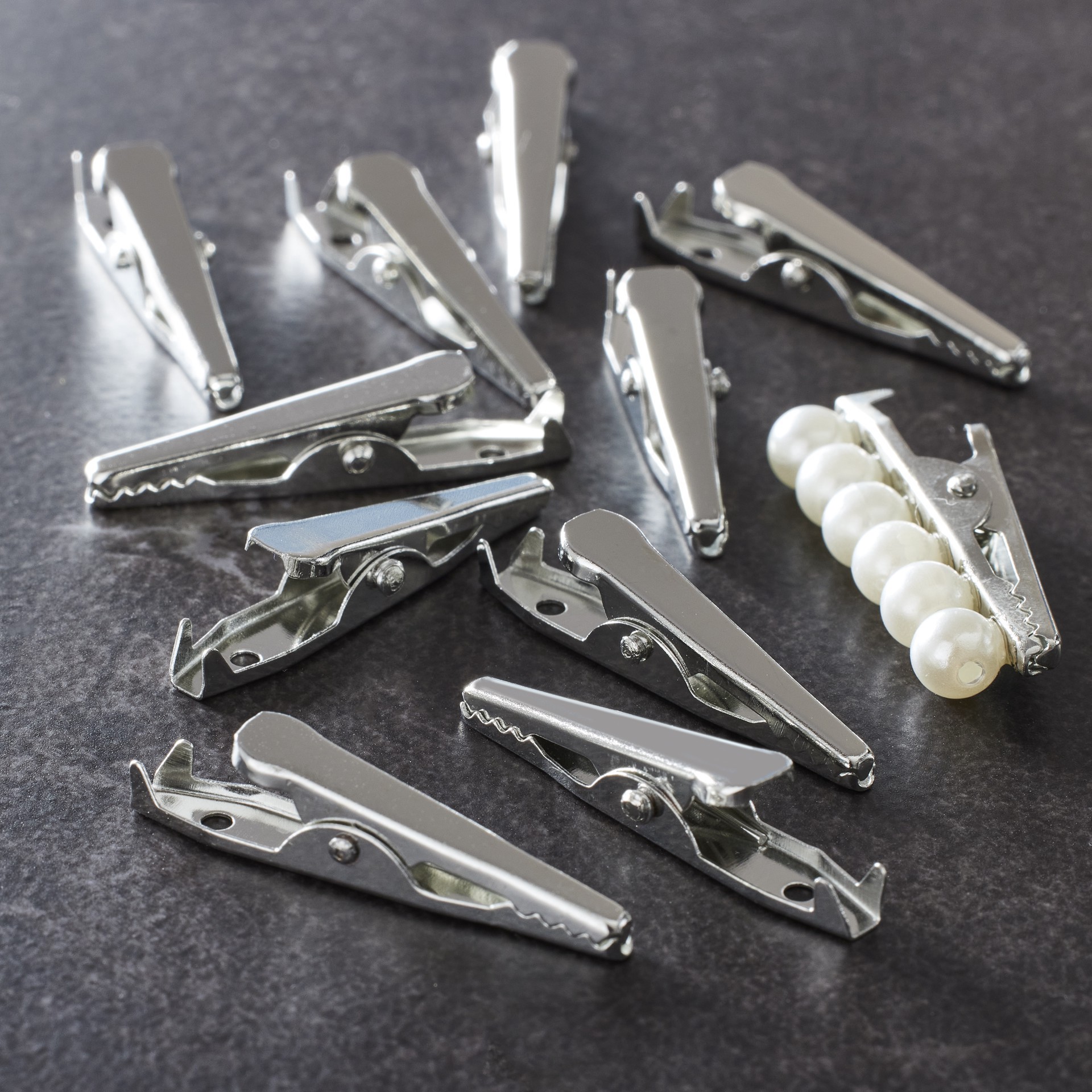 slide 2 of 2, Bead Landing Alligator Clip, 3.5cm x 0.6cm