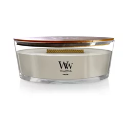WoodWick Ellipse Candle Scented Candle, Fireside Scented, Up to 50 Hours Burn Time, Crackles as it Burns, Great for any home decoration or gift, 16oz