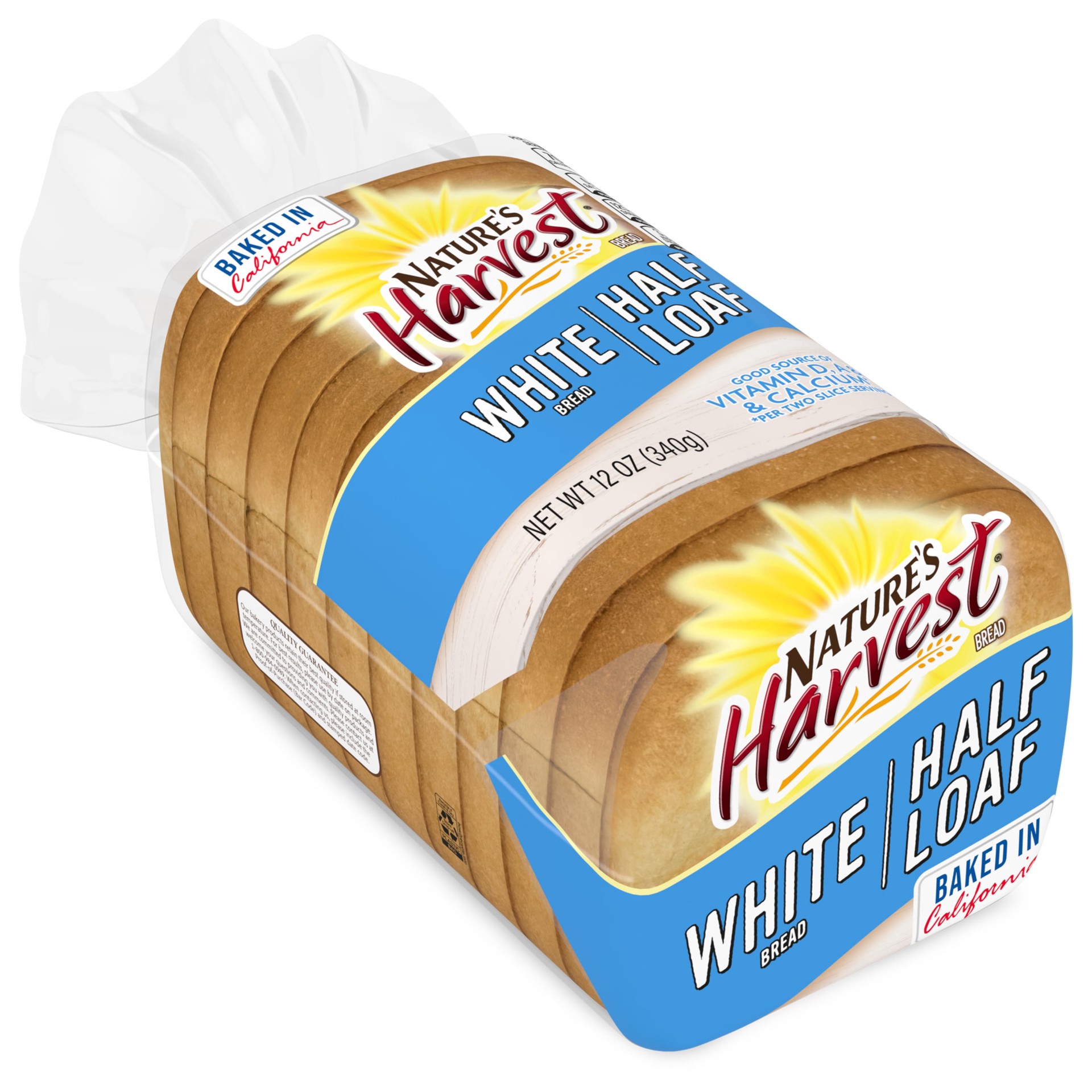 slide 7 of 7, Nature's Harvest White Bread, Half Loaf, 12 oz, 12 oz