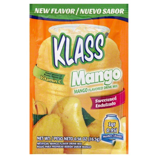 slide 1 of 1, Klass Mango Powdered Drink Mix - 0.56 oz, 0.56 oz