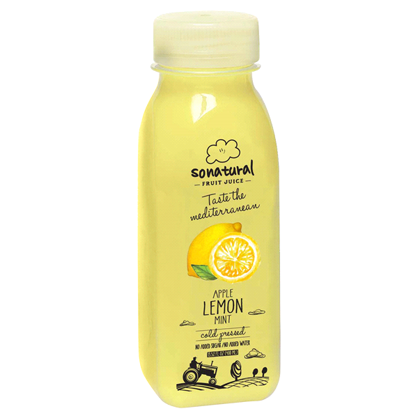 slide 1 of 1, SoNatural Lemon & Mint Juice, 13.52 oz