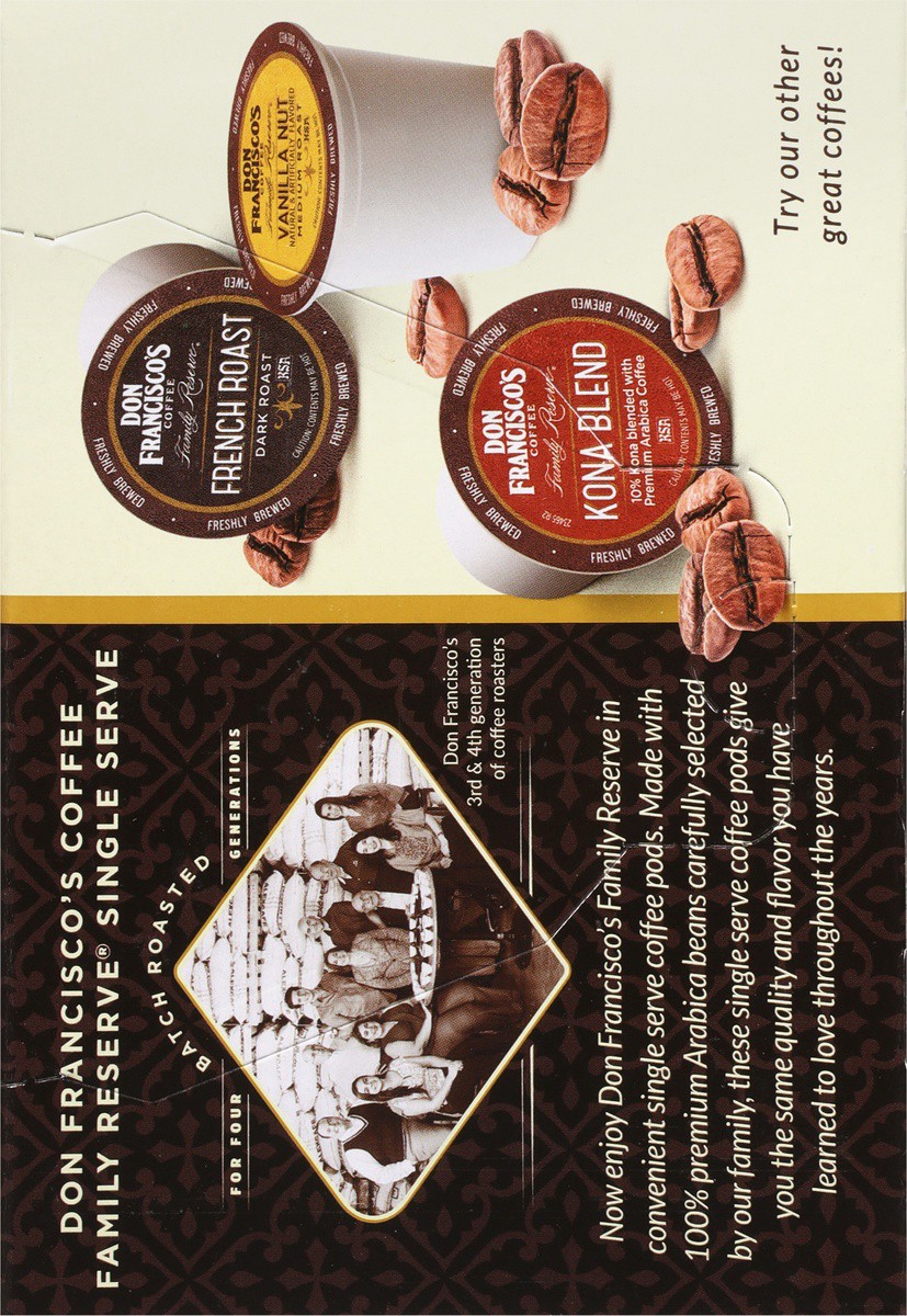 slide 9 of 9, Don Francisco's Coffee, Organic, Medium-Dark Roast, Mayan Blend, Single Serve Cups - 12 ct, 12 ct