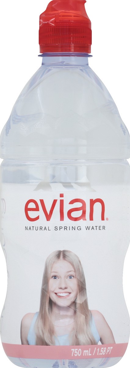 slide 1 of 2, Evian Water - 1.58 pt, 1.58 pt