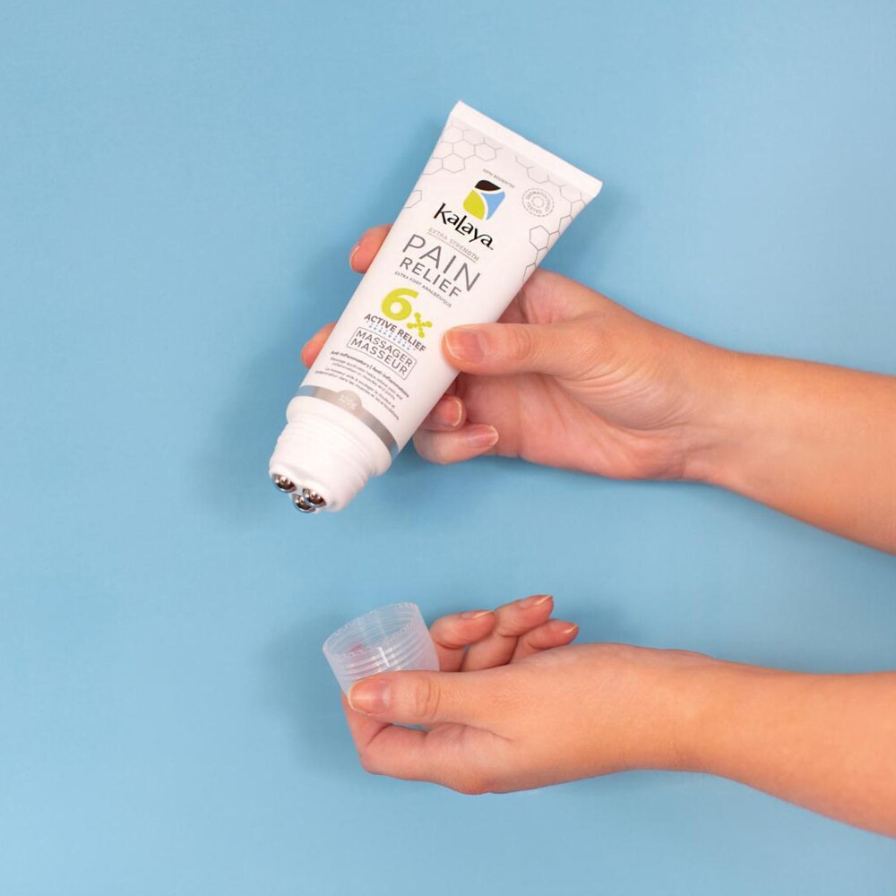 slide 3 of 6, Kalaya 6X Extra Strength Pain Relief Cream With Massage Applicator Topical Analgesic (4.2 Oz), 1 ct