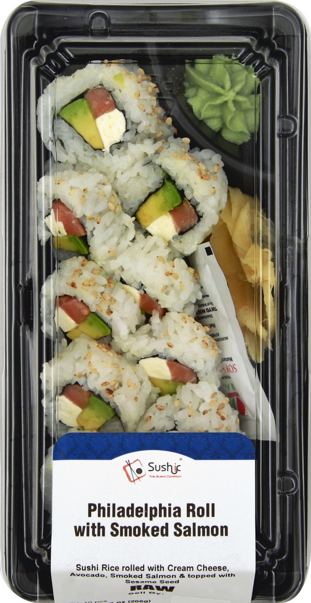 slide 1 of 4, Sushic Philadelphia Roll 10 ea, 10 ct