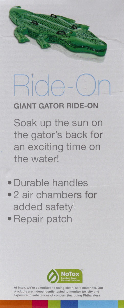 slide 2 of 7, Intex Giant Gator Ride-On, 1 ct