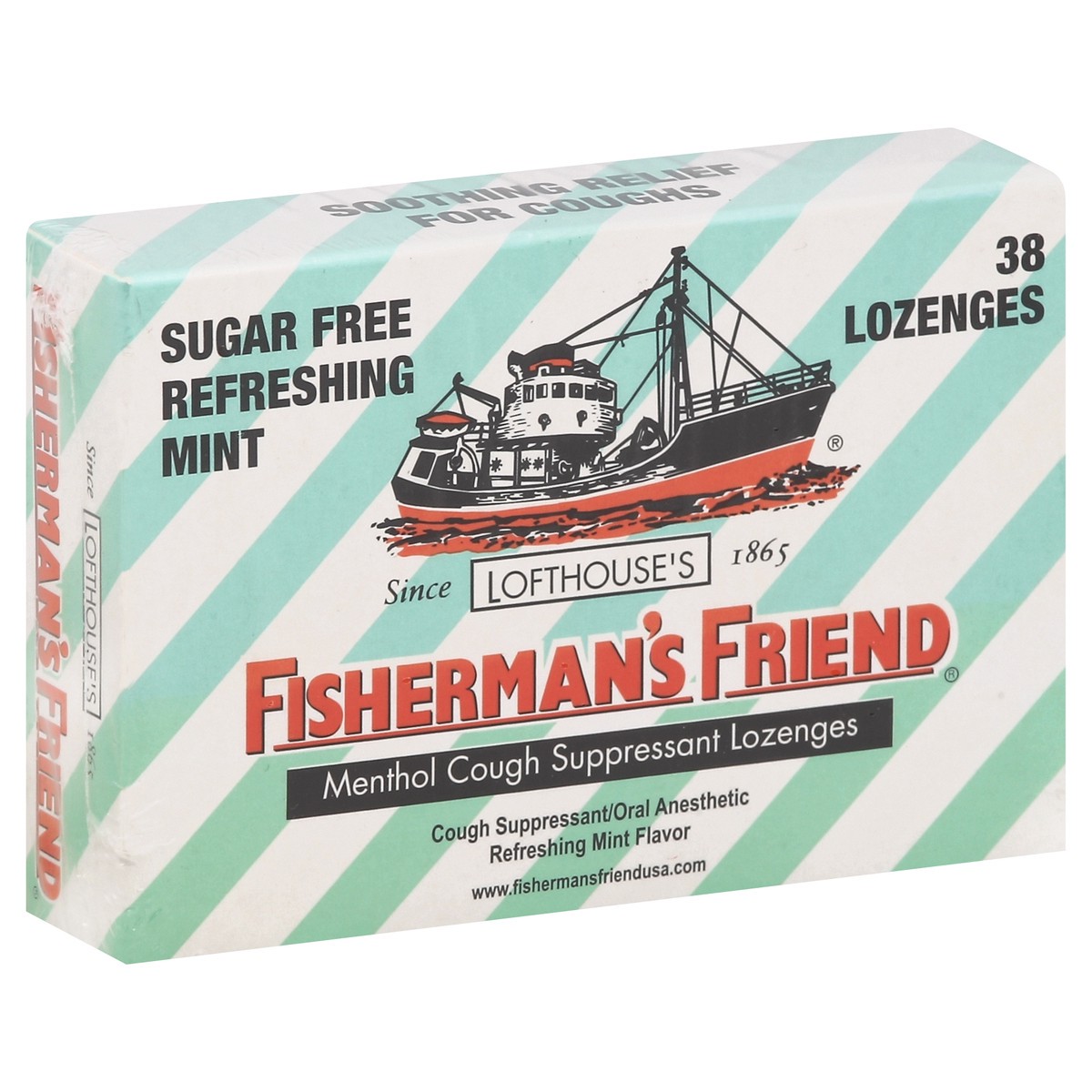 slide 5 of 5, Fisherman's Friend Menthol Cough Suppressant Lozenges 38 ea, 38 ct