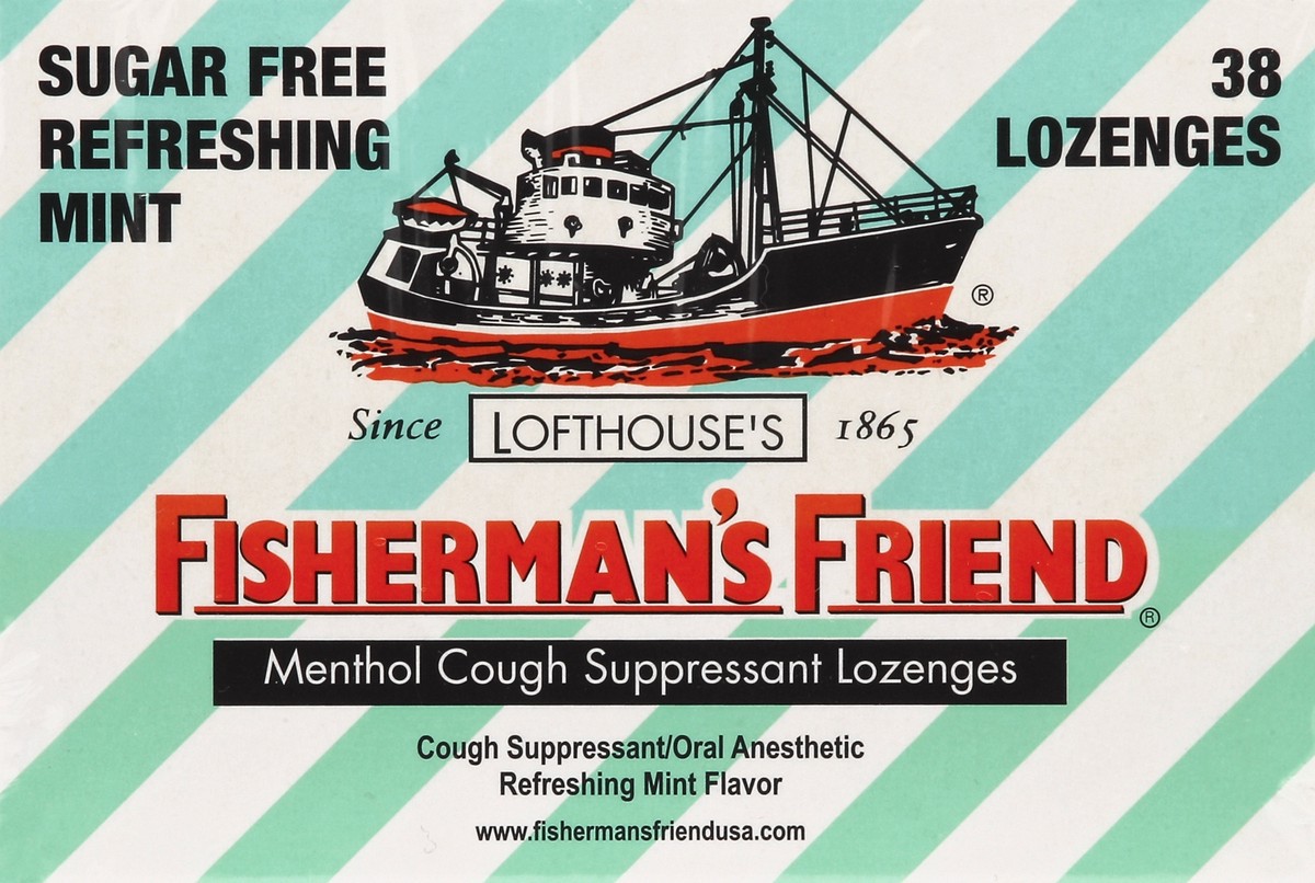 slide 1 of 5, Fisherman's Friend Menthol Cough Suppressant Lozenges 38 ea, 38 ct