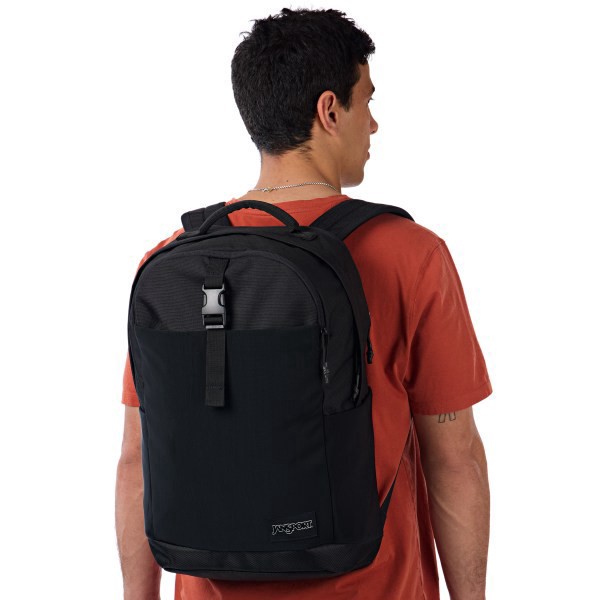 slide 6 of 8, Jansport Journey Pack With 15"" Laptop Pocket, 100% Recycled, Black, 1 ct