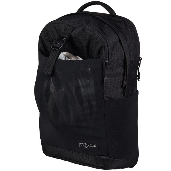 slide 8 of 8, Jansport Journey Pack With 15"" Laptop Pocket, 100% Recycled, Black, 1 ct