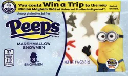 Peeps Marshmallow Snowmen 3 ea