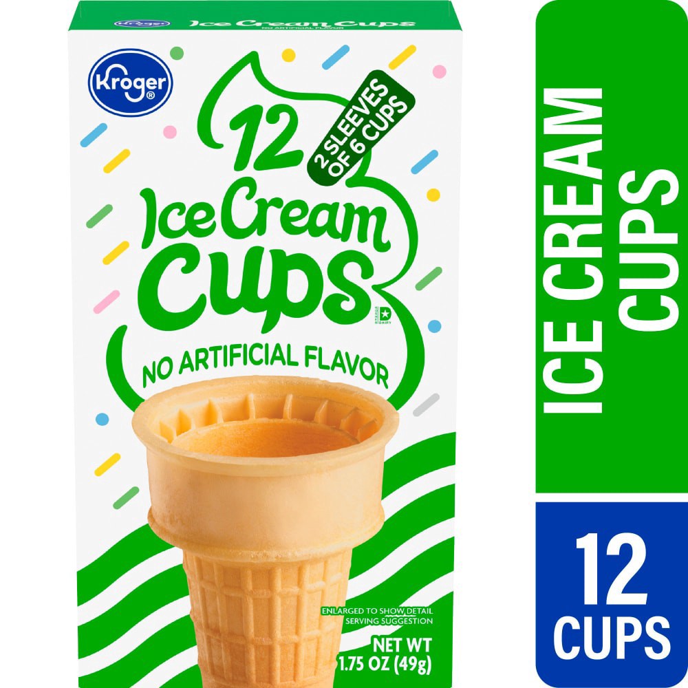 slide 1 of 4, Kroger Cake Ice Cream Cups, 12 ct