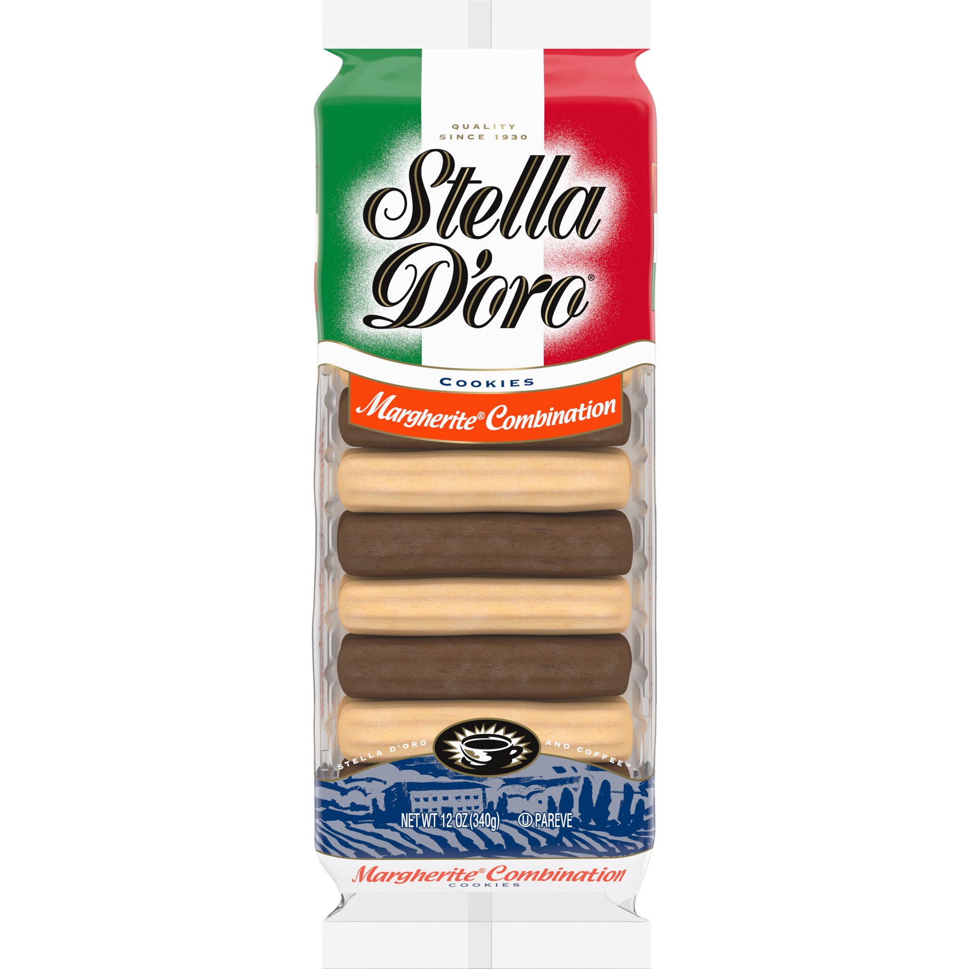 slide 1 of 5, Stella d'Oro Margherite Combination Chocolate & Vanilla Cookies, 12 oz, 12 oz