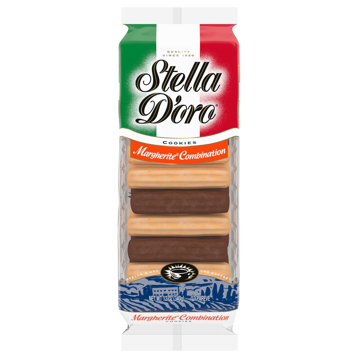 slide 1 of 5, Stella d'Oro Cookies Margherite Combination Chocolate & Vanilla Cookies - 12oz, 12 oz