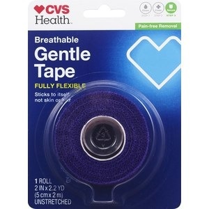 slide 1 of 1, CVS Health Breathable Gentle Tape, Purple, 1 ct
