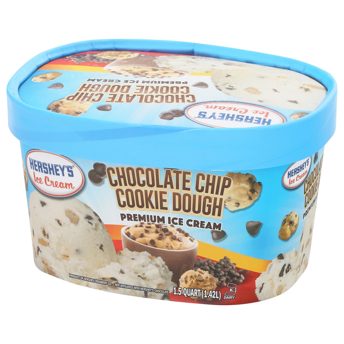 slide 11 of 15, Hershey's Premium Chocolate Chip Cookie Dough Ice Cream 1.5 qt, 1.5 qt