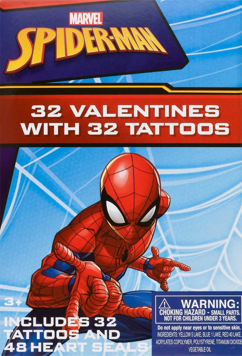 slide 3 of 9, IG Design Group Valentine Cards Tattoo Spiderman, 1 ct