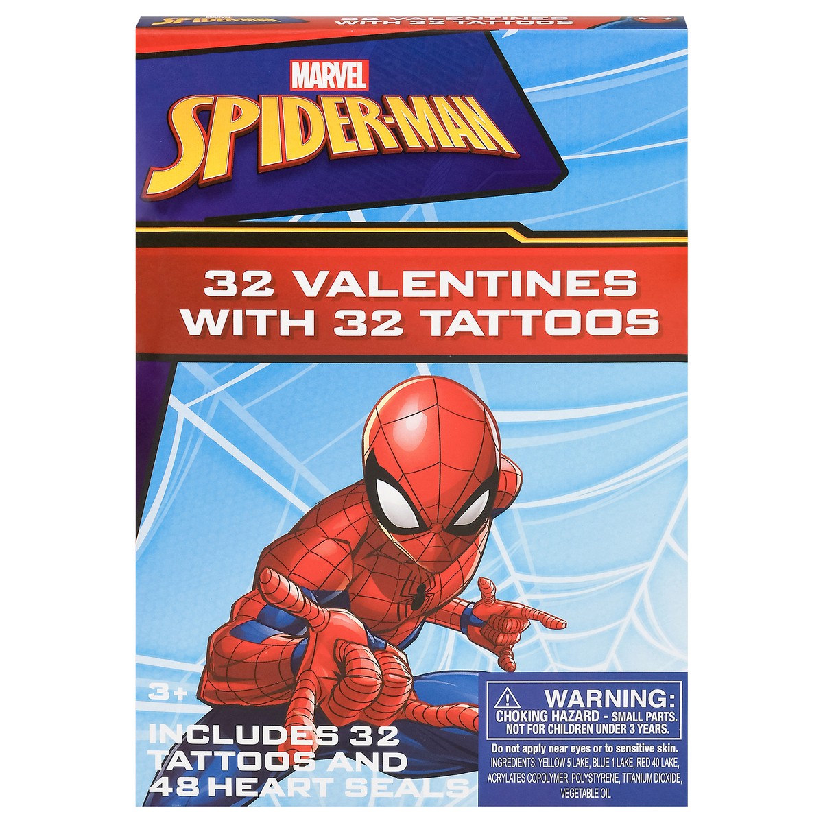 slide 1 of 9, IG Design Group Valentine Cards Tattoo Spiderman, 1 ct