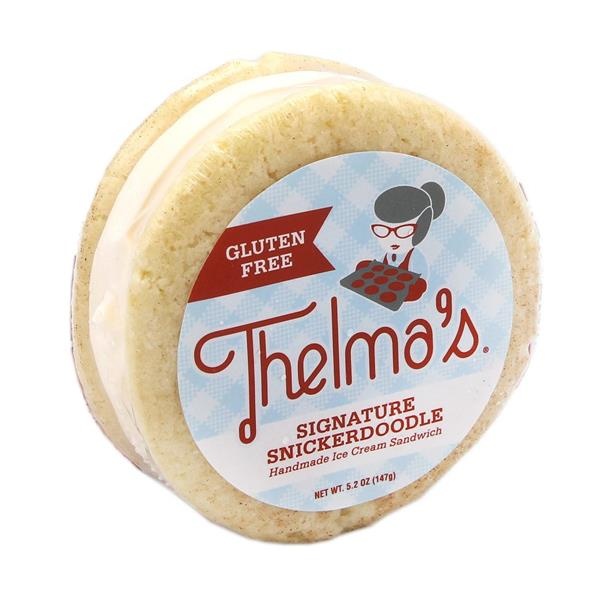 slide 1 of 1, Thelma's Gluten Free Signature Snickerdoodle Ice Cream Sandwich, 5.2 oz