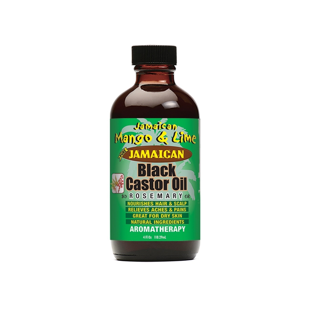 slide 1 of 1, Jamaican Mango & Lime Black Castor Oil, Rosemary, 4 fl oz