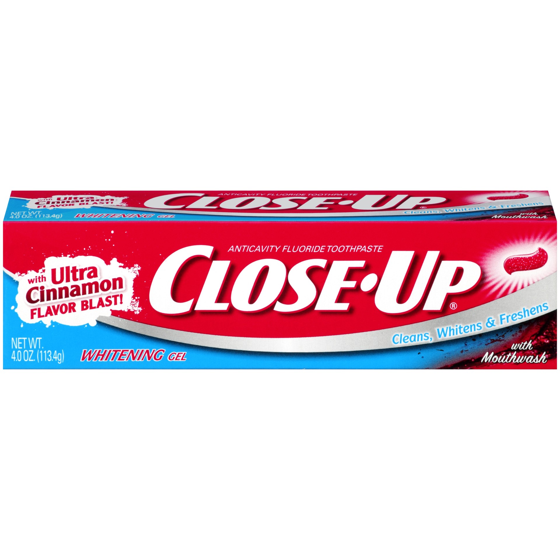 slide 1 of 3, Close-Up Ultra Cinnamon Whitening Ge, 4 oz