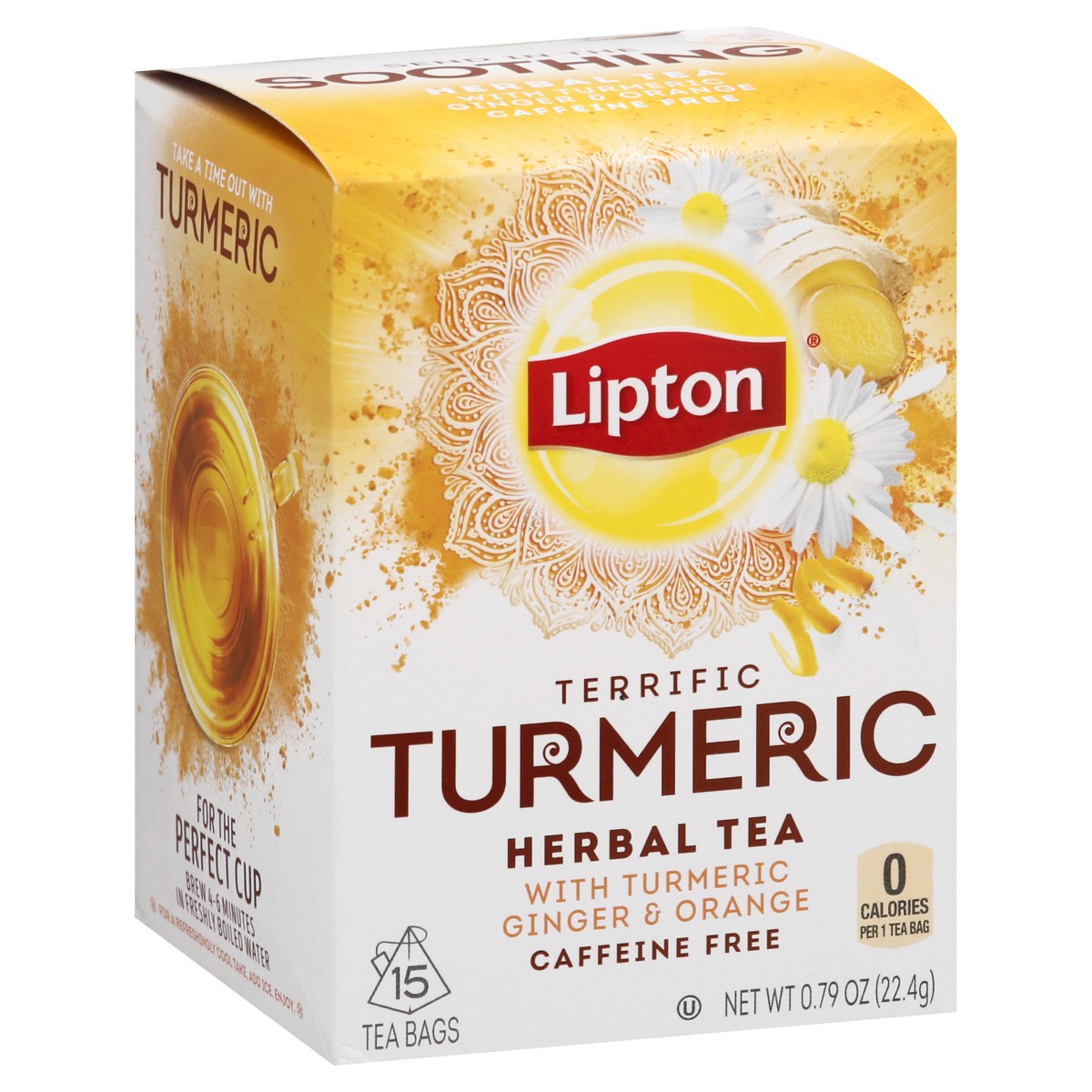 slide 2 of 9, Lipton Turmeric Tea Bags, 15 ct